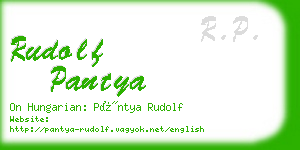 rudolf pantya business card